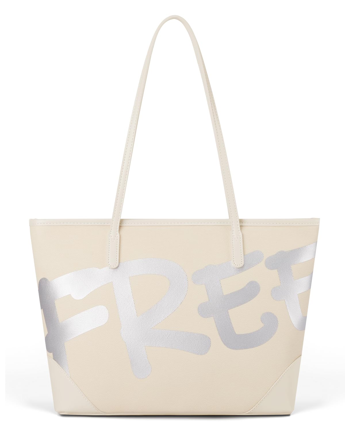 Tote Bag for Women, Work Tote Bag with Zipper, Vegan Leather Shoulder Handbags for Travel Commute, Gifts for Women