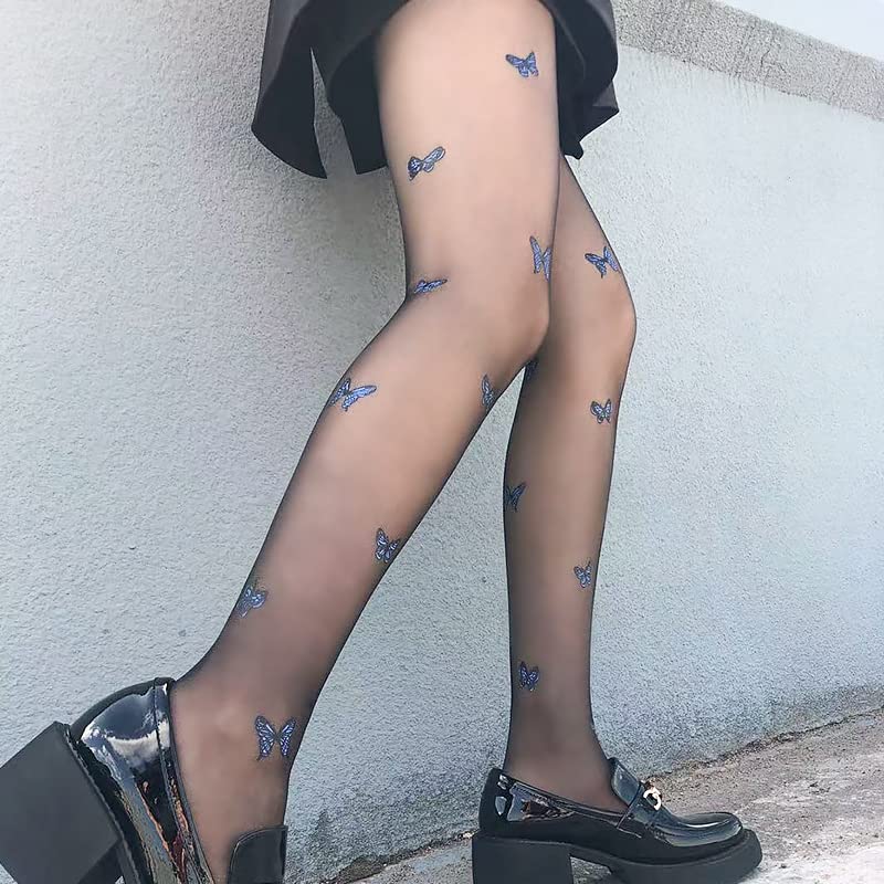Image of Sahabowi Women Tights, Sheer High Waist Pantyhose, Vintage Control Top Stockings, Siwa 2