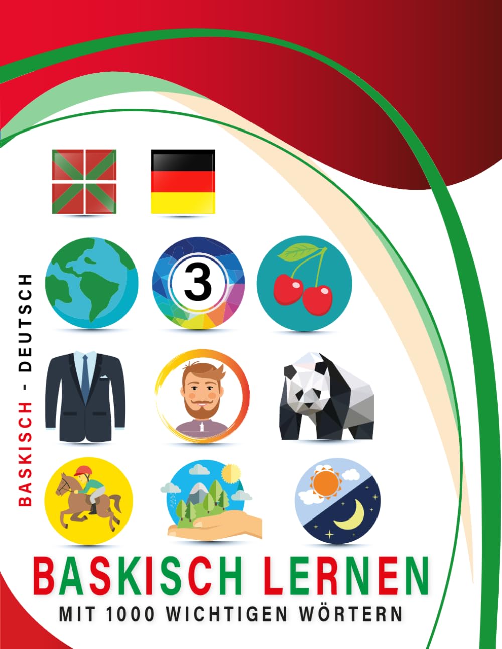 Baskisch Lernen Mit 1000 Wichtigen Wörtern: Zweisprachiges Baskisch – deutsch Bild- Und Vokabelbuch Für Kinder & Erwachsen