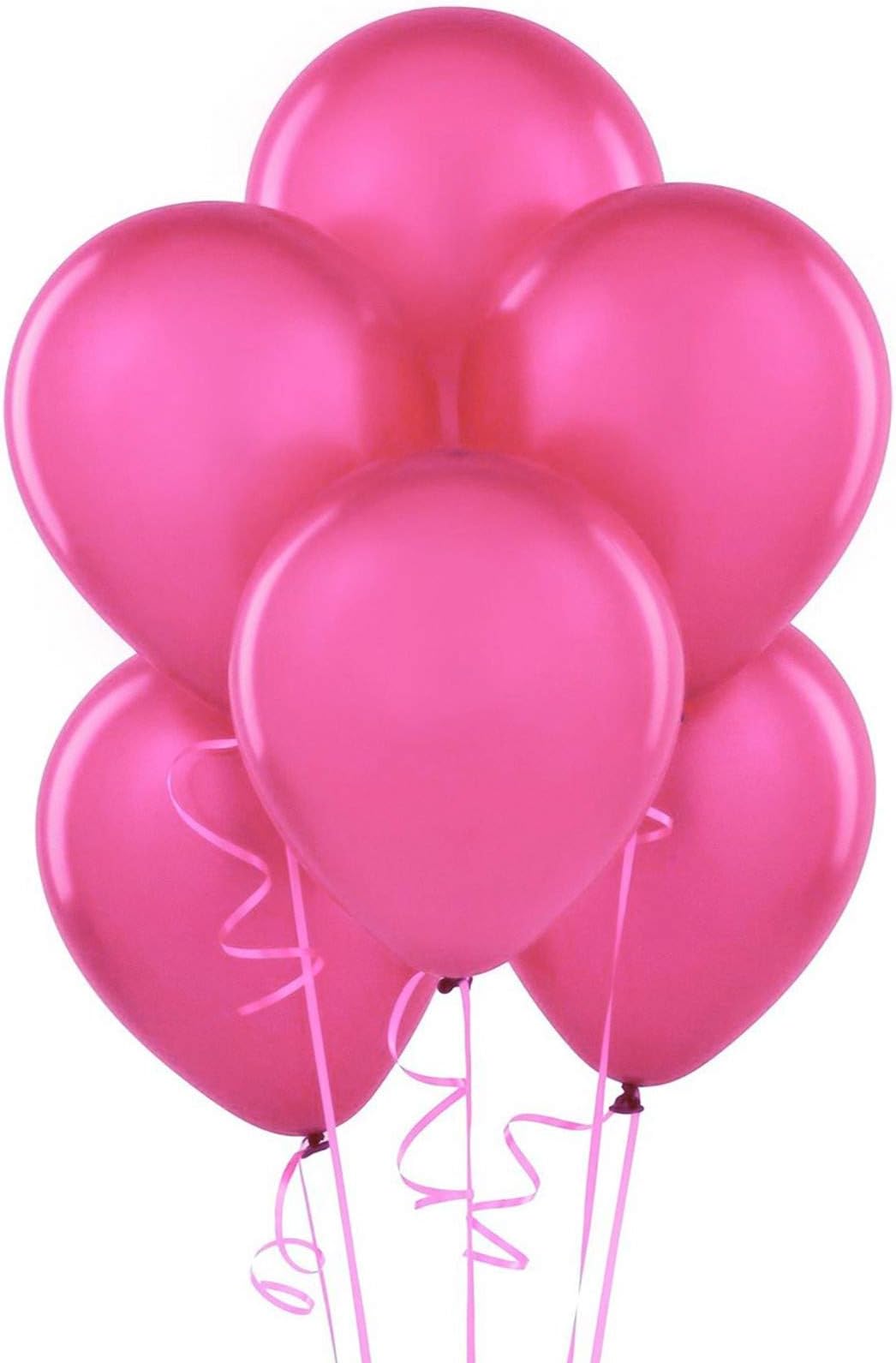 Hot Pink 11" Latex Balloons (6 count)