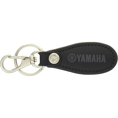 Amazon ヤマハ Yamaha レザーキーホルダー Yak17 Bk K0030 キーケース キーホルダー 車 バイク