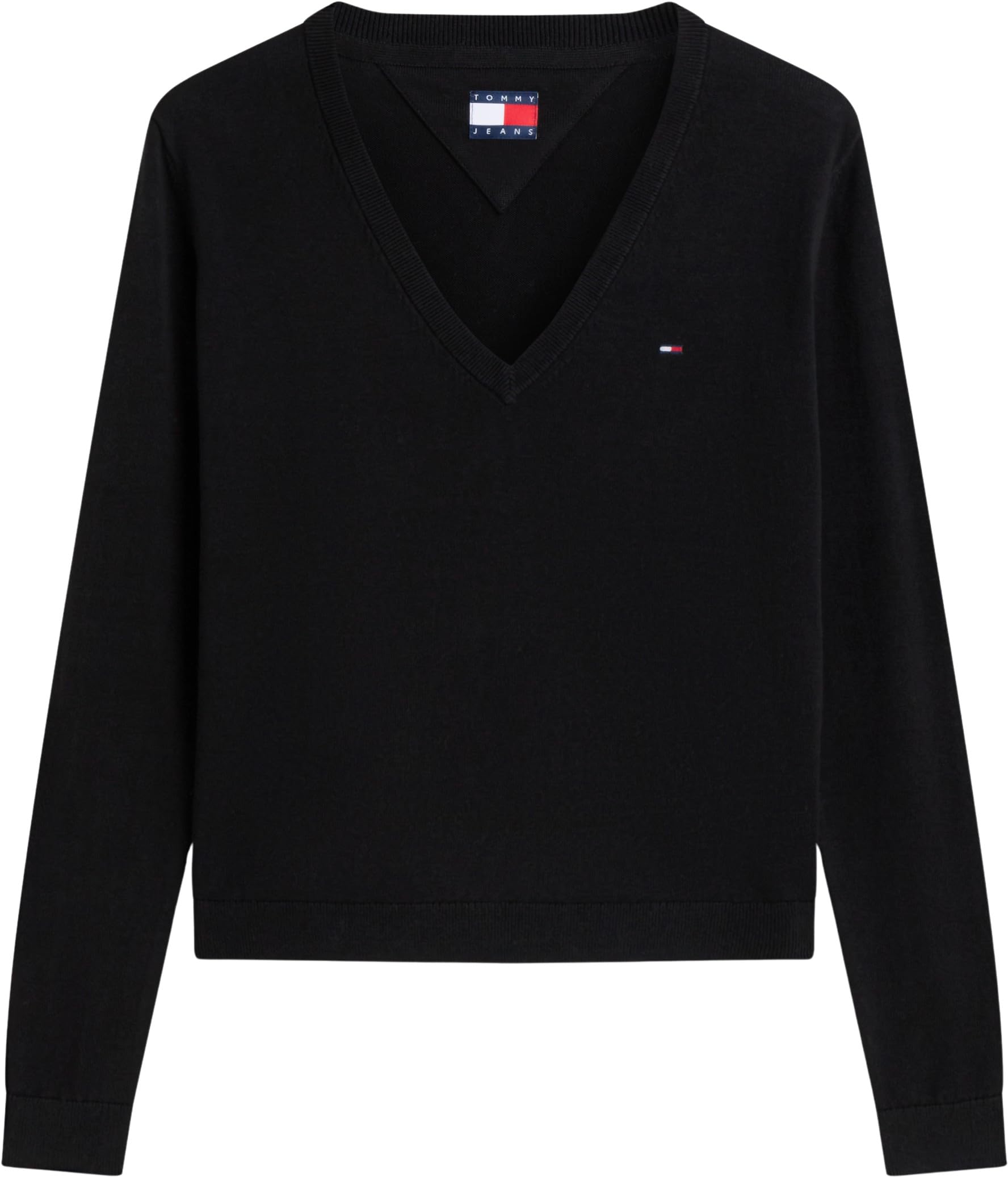 Tommy Jeans Damen Pullover Essential mit V-Ausschnitt