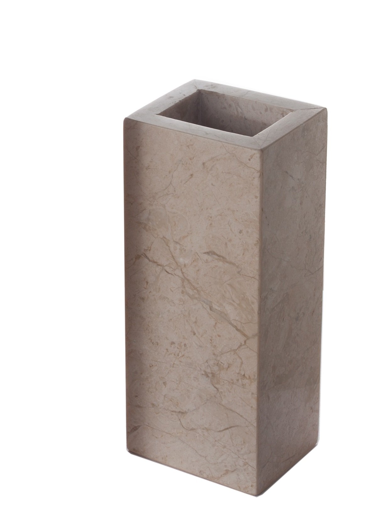 Vaso Rettangolare In Marmo Grigio Scuro - Design Moderno, Fatto A Mano, 24x10x8.5 Cm - 5