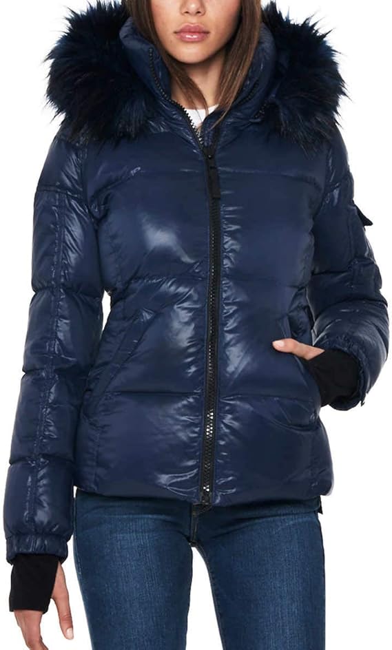 ladies down puffer coat