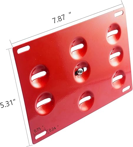 Miniatura 7 de Xotic Tech - Gancho de remolque para parachoques delantero, soporte de placa de matrícula preperforado, compatible con Lexus is-F es GS LS CT RX RC