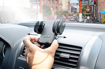 ARKON Mounts Mega Grip Car Phone Holder with Adhesive Mount | for Cars & Trucks | Designed for Phones | Powerful Adhesive Mount | Compatible with iPhone, Galaxy, Note, Pixel, and More