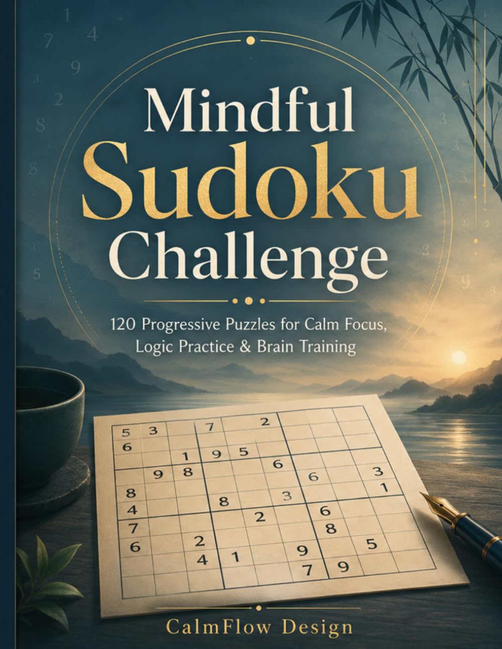 Mindful Sudoku Challenge: 120 Progressive Puzzles with Solutions for Calm Focus, Logic Practice and Brain Training