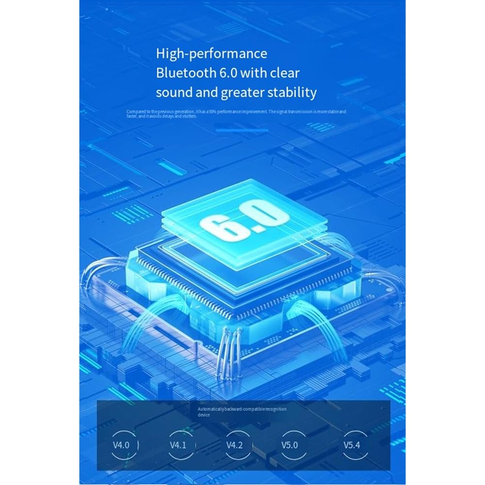 Transmetteur Récepteur Bluetooth 6.0 2 en 1 AUX/pour Casques pour TV Voiture Support HD Haute Fidélité