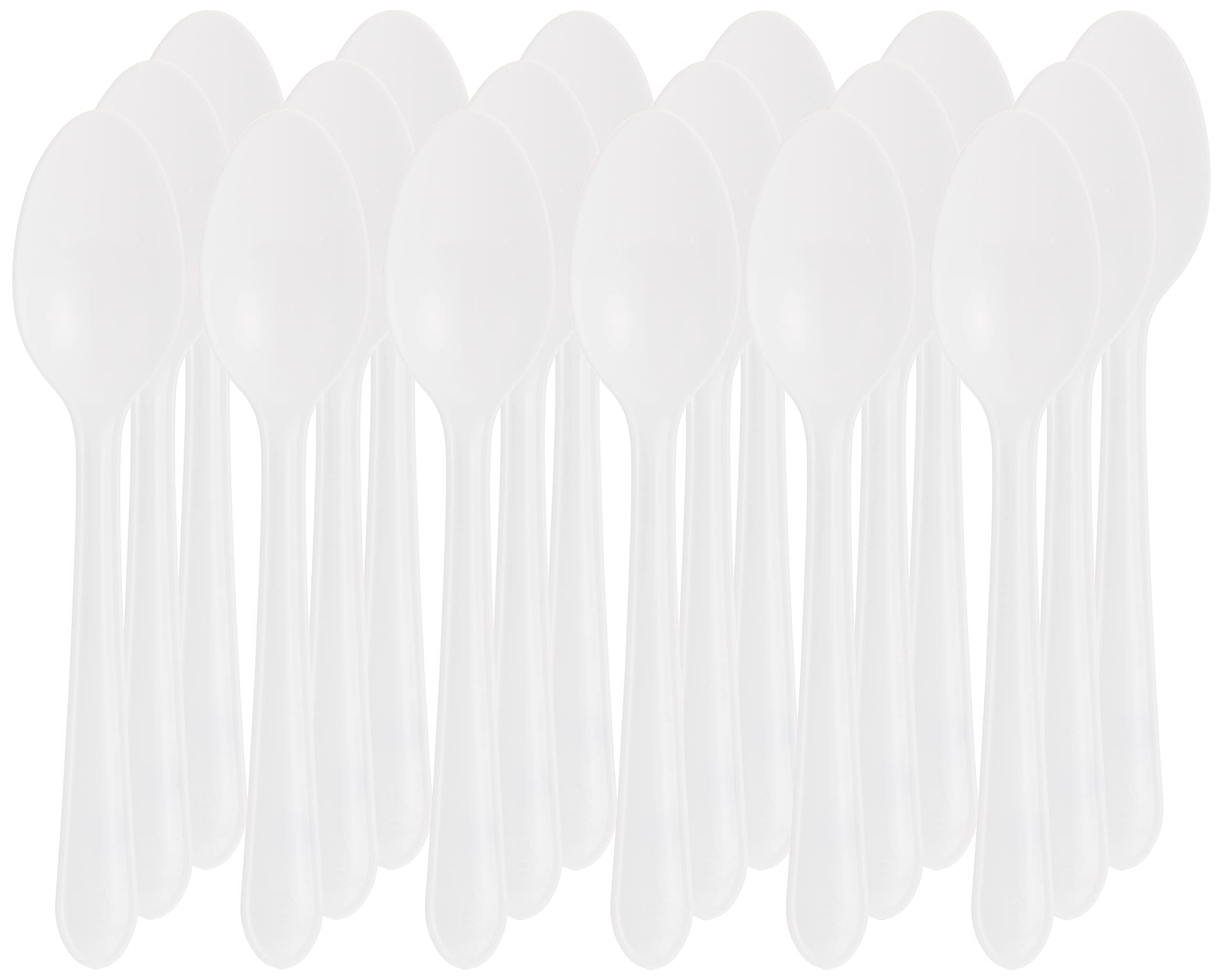 Fun Biodegradable disposable Spoon - Ideal for Eating Salad, Dessert, Appetizer, Fruit Salad, Chinese Food & more| Handwash-Safe|Dinner Spoon,Table Spoon Ideal for Family, Hotels, (Pack of 18)
