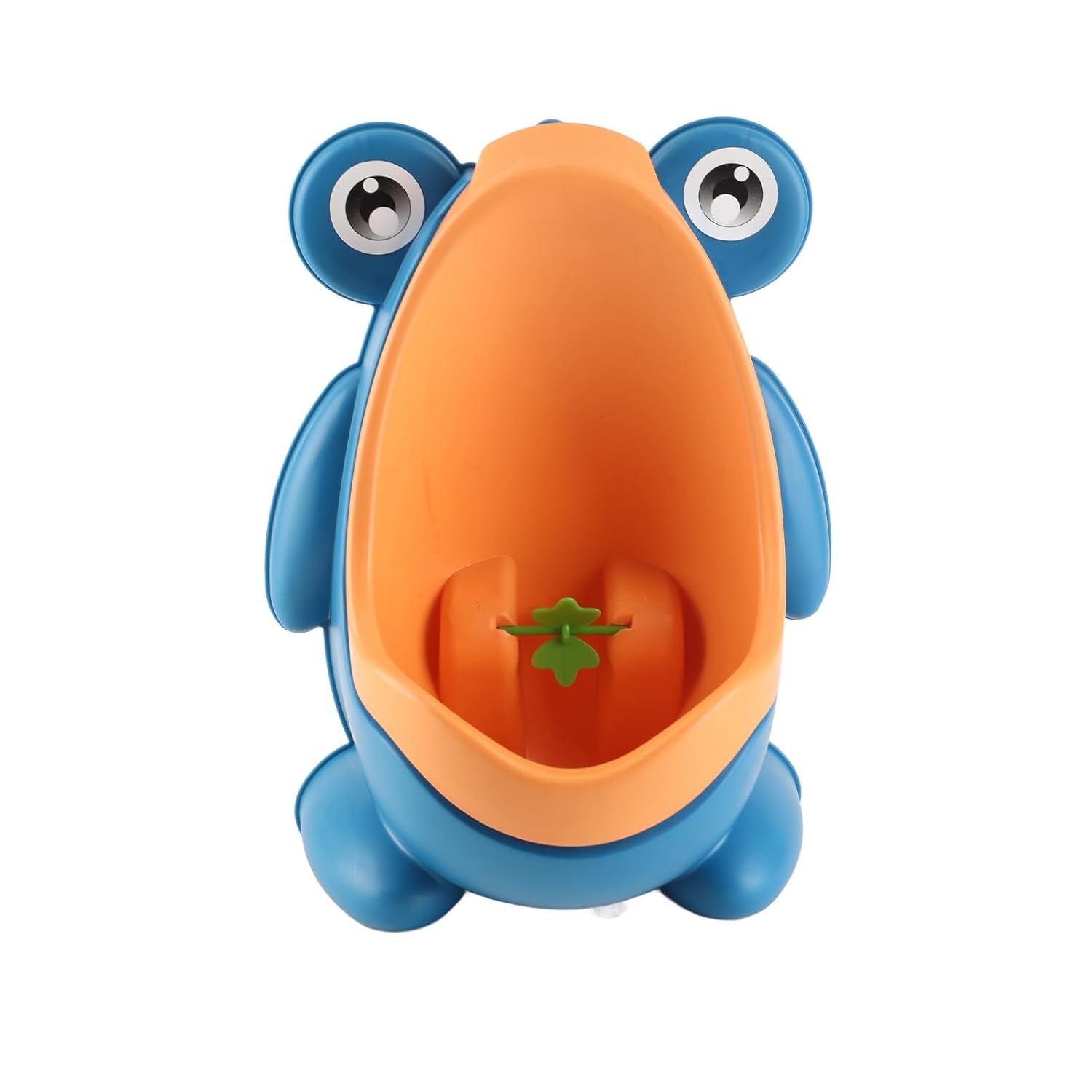 Frog Pee Potty, Cute Cartoon Wall Mounted Training Urinal with Aiming Target, Bathroom Funny Children Trainer Toilet for Baby Boys Toddler Kids, Blue