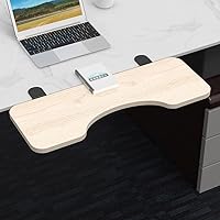 Vista 9 de Bandeja de teclado, extensor de escritorio, bandeja de teclado fácil de sujetar, no hay necesidad de atornillar en el escritorio, mesa auxiliar