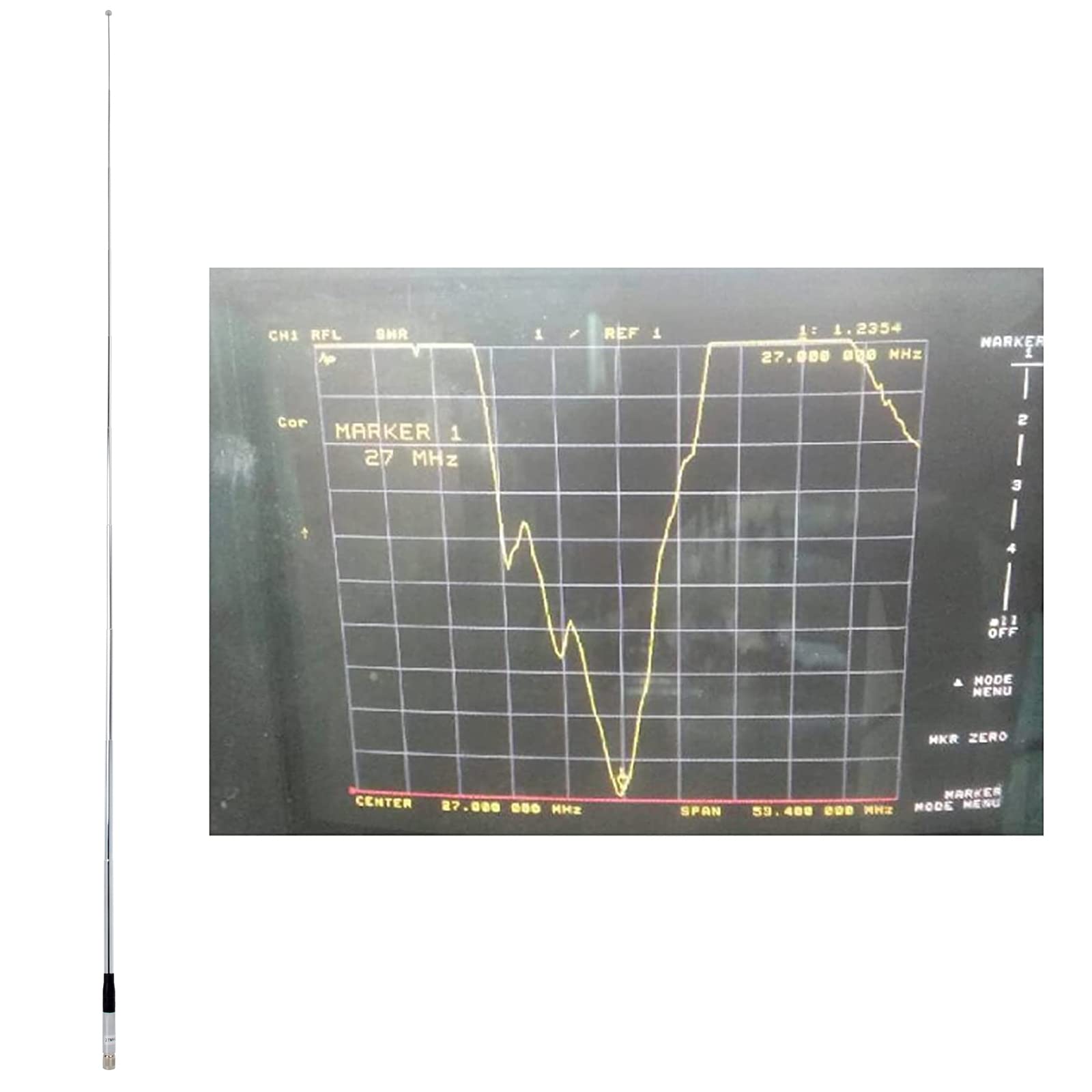 TWAYRDIO Antenna radio CB TNC 27 MHz Telescopica Palmare Antenna Estensibile 9,2 "a 1,3 m Radio per Presidente Randy III 3 PNI Escort HP 72 Portatile Portatile Portatile CB Amatoriale Radio