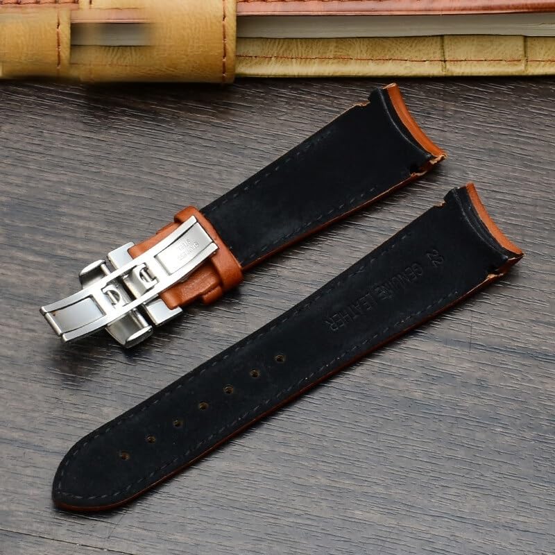 Sangle de montre incurvée en cuir de vache robuste pour séries Multifort M025.627 - 2