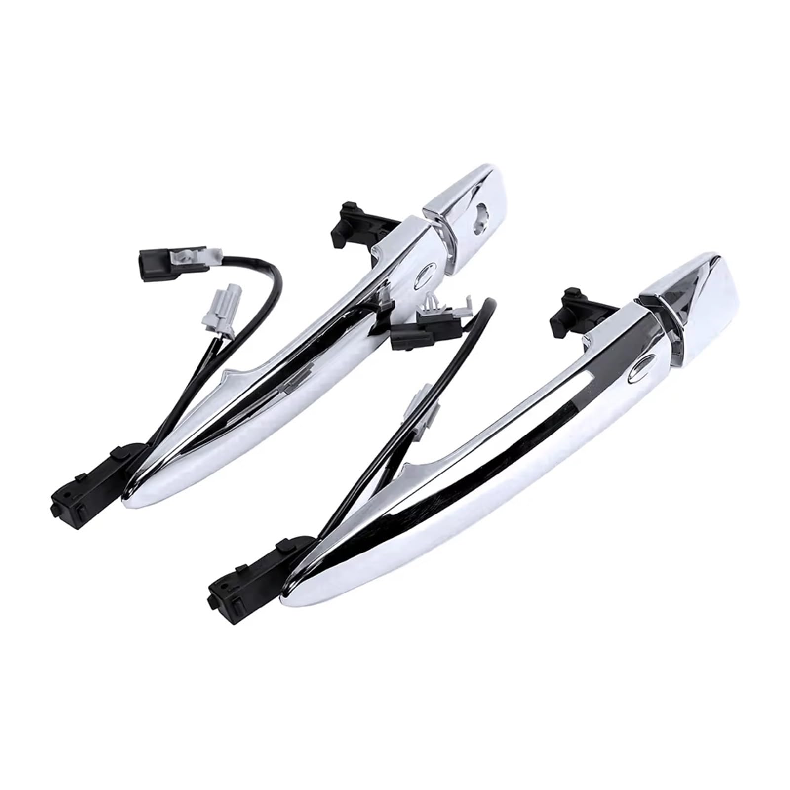 BYSKJZ Car Exterior Door Handle for Nissan for Sentra for Nismo 2017 2018 2pcs Car Front Chrome Exterior Door Handles Silver ABS 826469N00A 806469N00A