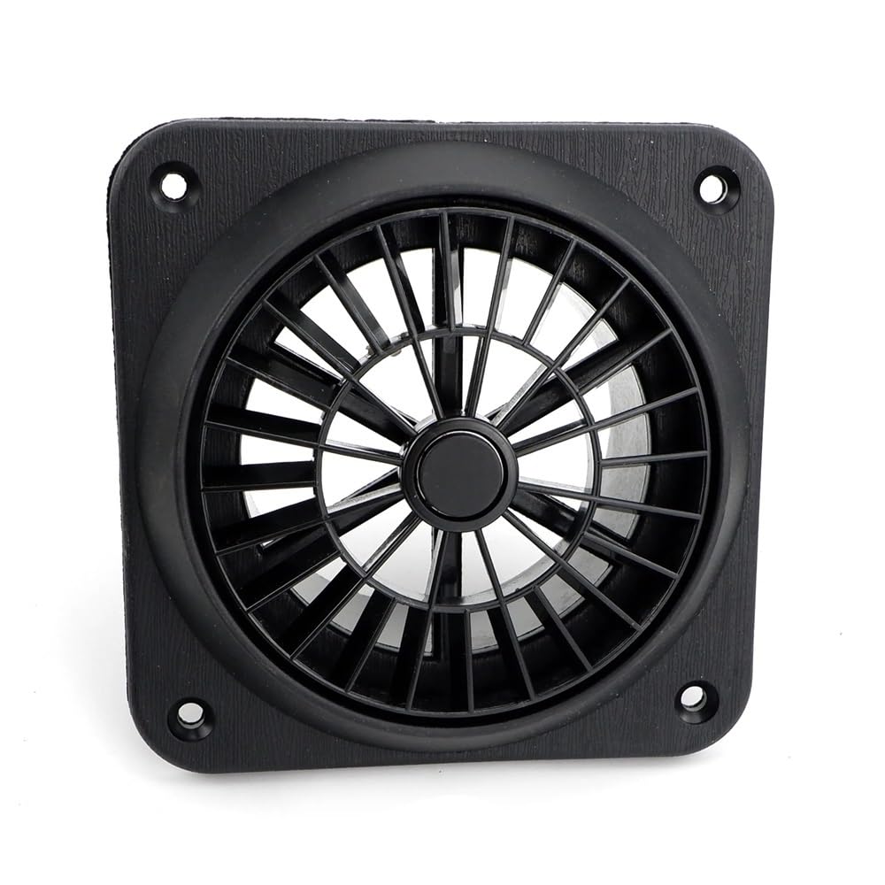 Sortie d'aération 60mm noir pour conduit de climatiseur de voiture et camping-car