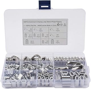 TEHAUX 304 Heart Ring Aluminum Set Crimp Rigging