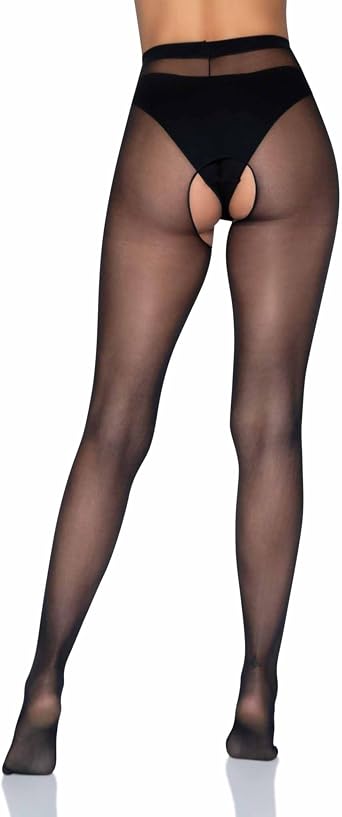 Leg Avenue Women's Queen Crotchless Panty Hose