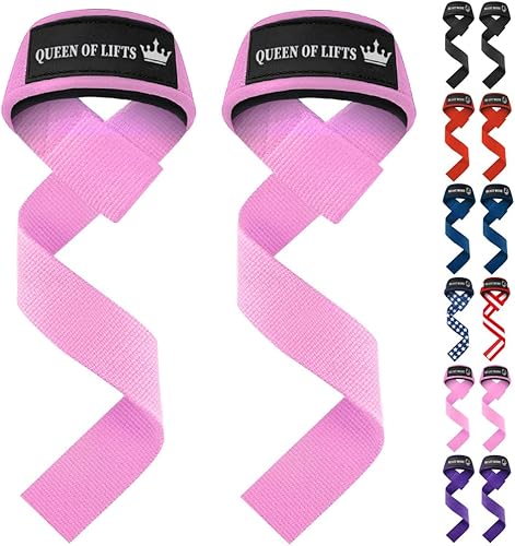 Miniatura 45 de TECEUM Correas de levantamiento para levantamiento de pesas, gimnasio, entrenamiento de fuerza, correas de muñeca con algodón acolchado de neopreno,