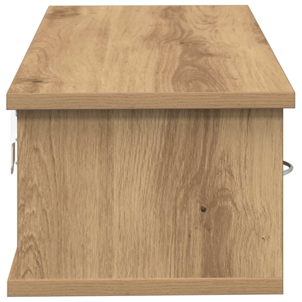 vidaXL Armario Pared Madera de ingeniería Roble Artesano 60x26x18,5 cm, Armario de Pared para TV, Mueble de Pared para TV, Mueble Flotante para TV