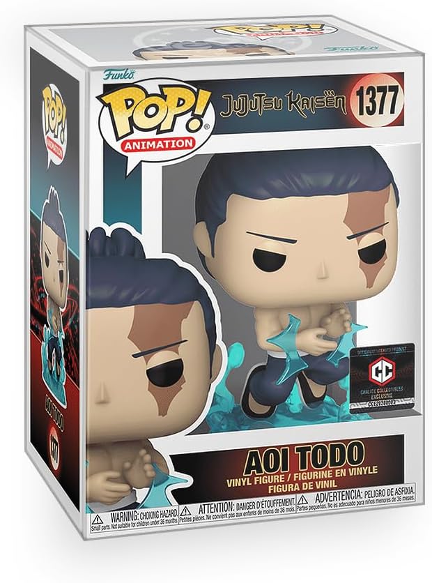Pop Anime: Jujutsu Kaisen (JJK) - Aoi Todo Exclusive Vinyl Figure Bundled with Box Protector Compatible for Funko