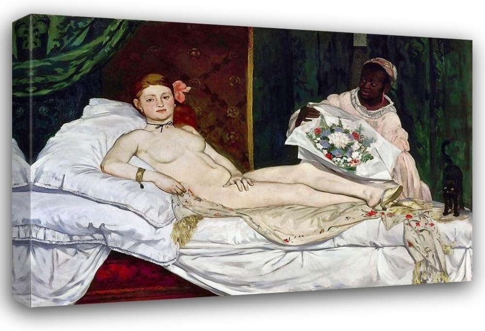 ArtDirect Olympia II 18x13 Gallery Wrapped Canvas Museum Art by Manet, Edouard