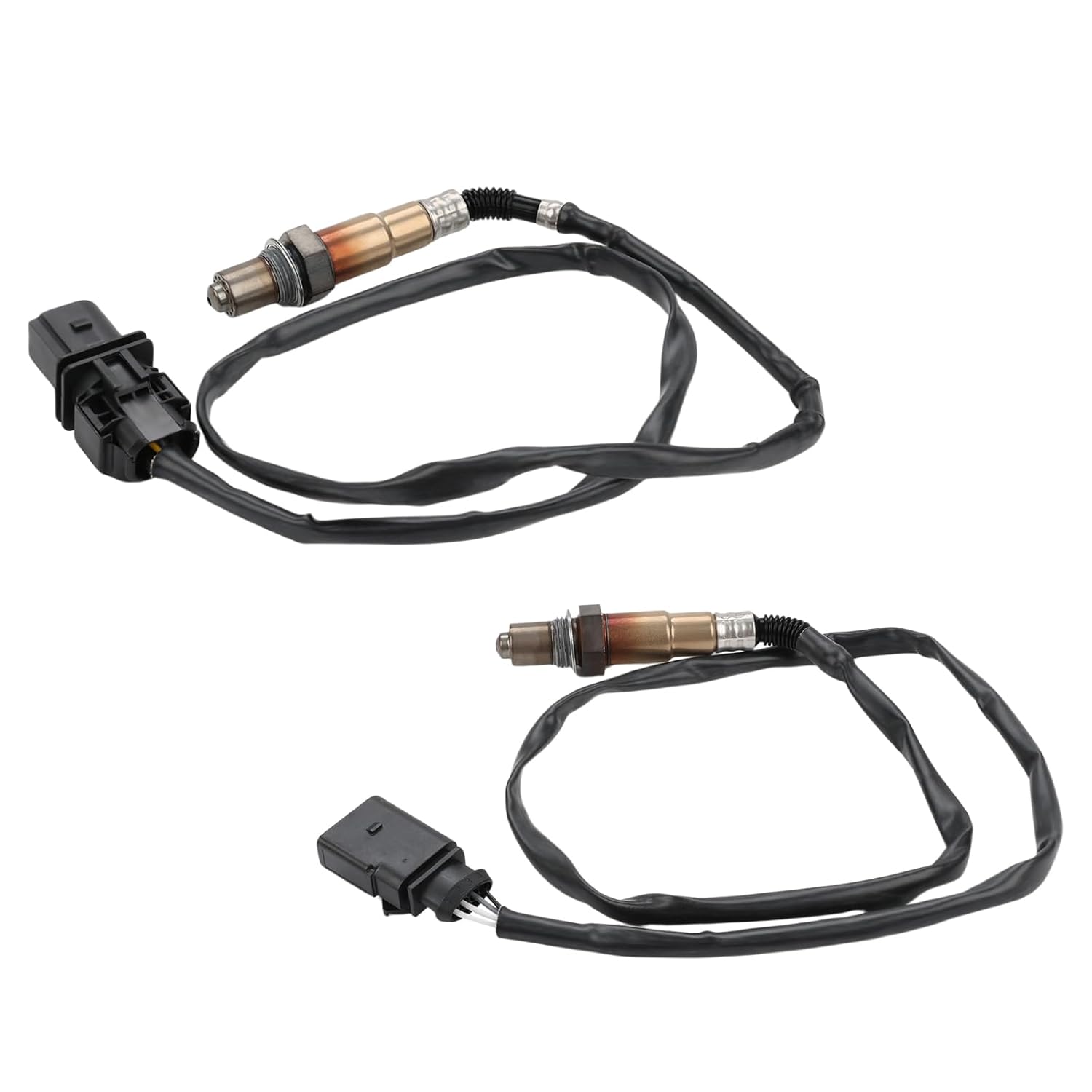 JDMON 2PCS Oxygen O2 Sensor Upstream Downstream Replacement for 2009-2016 Audi A4, A5, A6 L4 2.0L Compatible with 250-24672, 250-25040, 350-35064