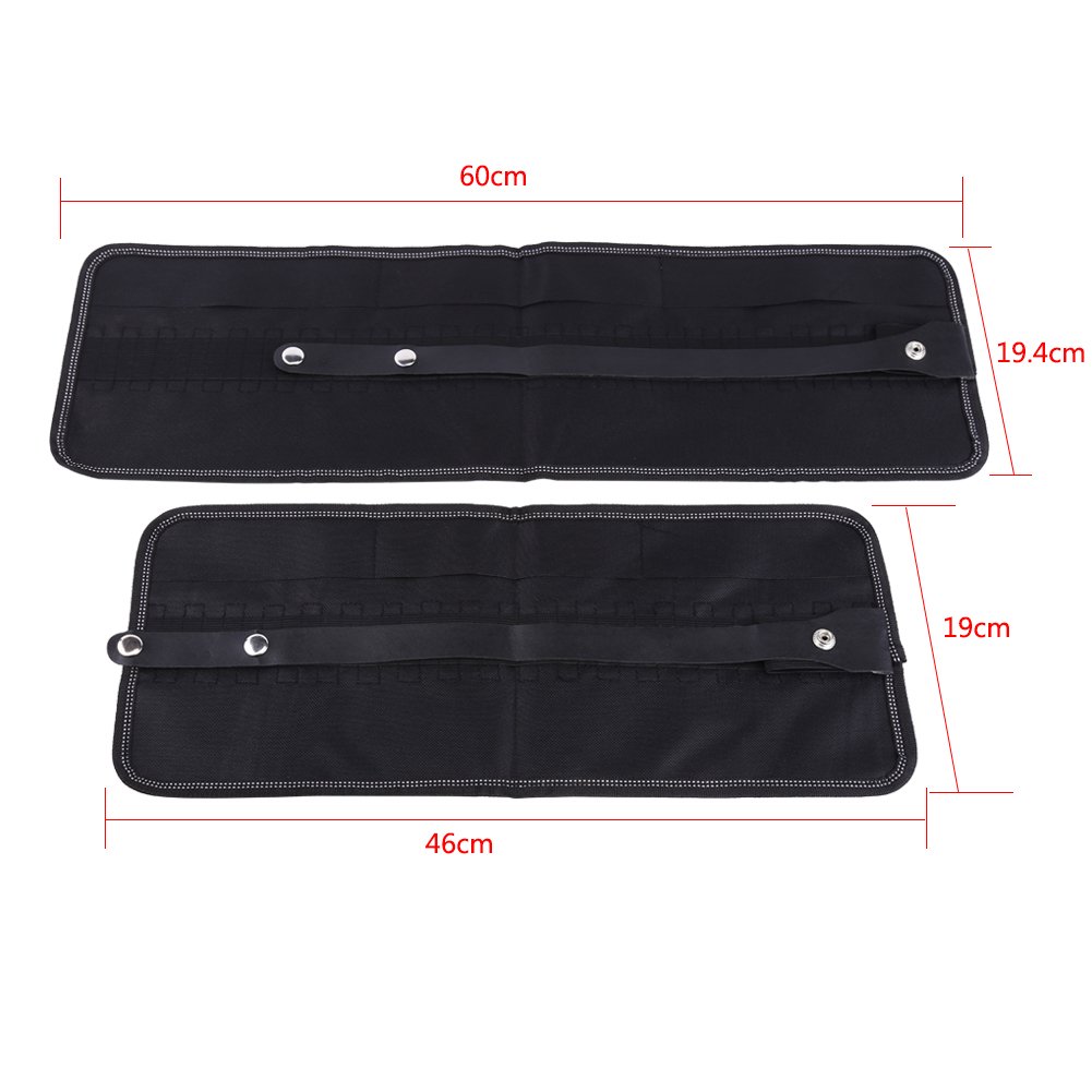Pencil Wrap Holder Case Bag 36/48 Slots Roll Up Fabric Pencil Organizer for School Office Art Craft (36pcs) - Image 3