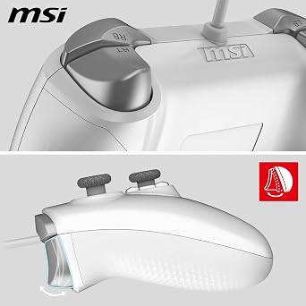 Msi Gg Force Gc200 White Beyaz Oyun Kolu Kablolu Pc/android 8+ DesteĞi Çift Titresim Motoru 2m