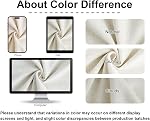 Vision Home Natural Pinch Pleated Full Blackout Curtains Linen Blended Room Darkening Window Curtains 102 inch for Living Room Bedroom Thermal Insulated Pinch Pleat Drapes with Hooks 40" Wx102 Lx2