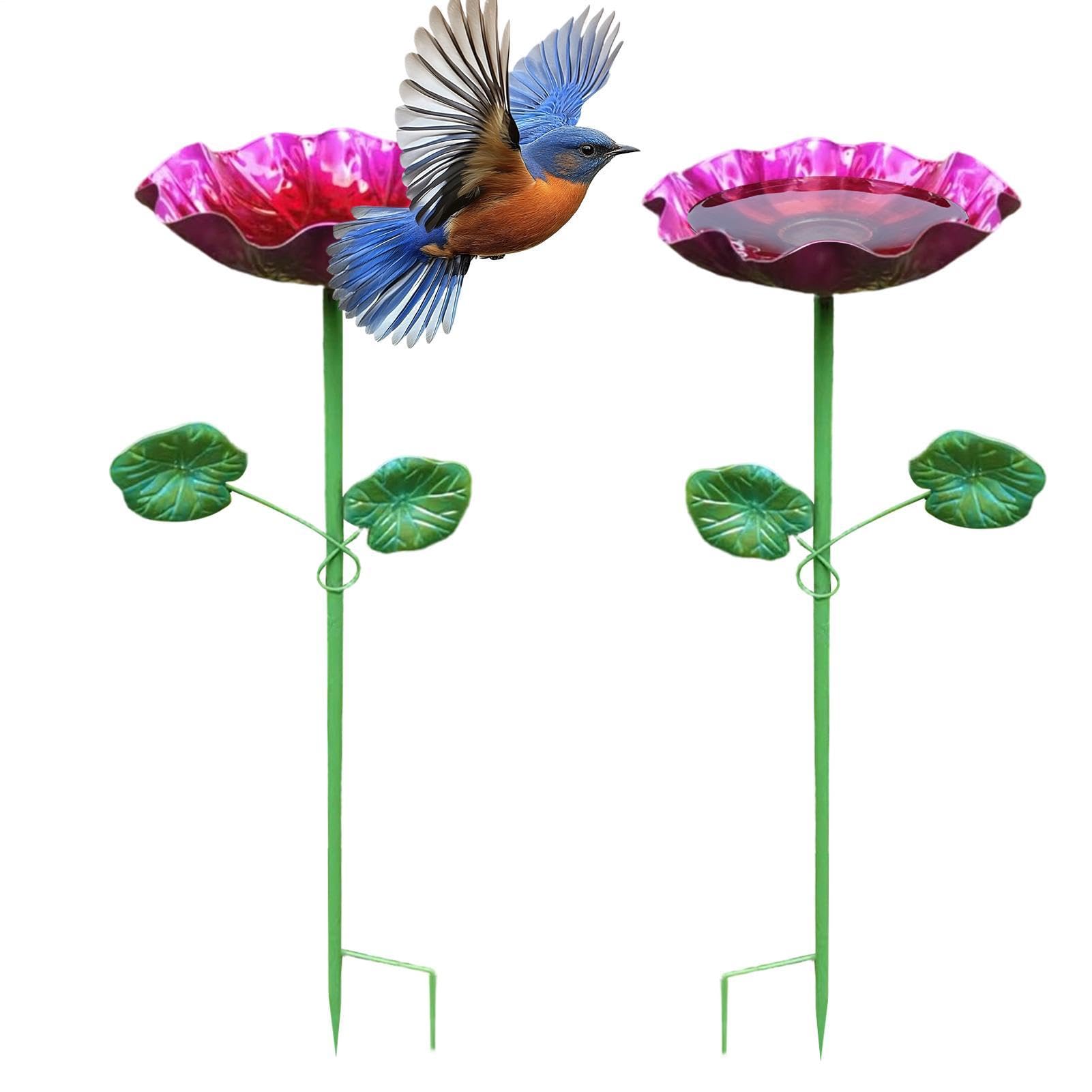 Bain d'oiseaux pour terrasse et pelouse décorative de patio