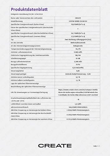 CREATE / WIND CLEAR/Ventilador de techo con luz blanco y mimbre óvalo con mando / 40W, Ø108 cm, temporizador, 6 velocidades, aspas retráctiles, 3 temperaturas de luz, función verano-invierno - imagen 10