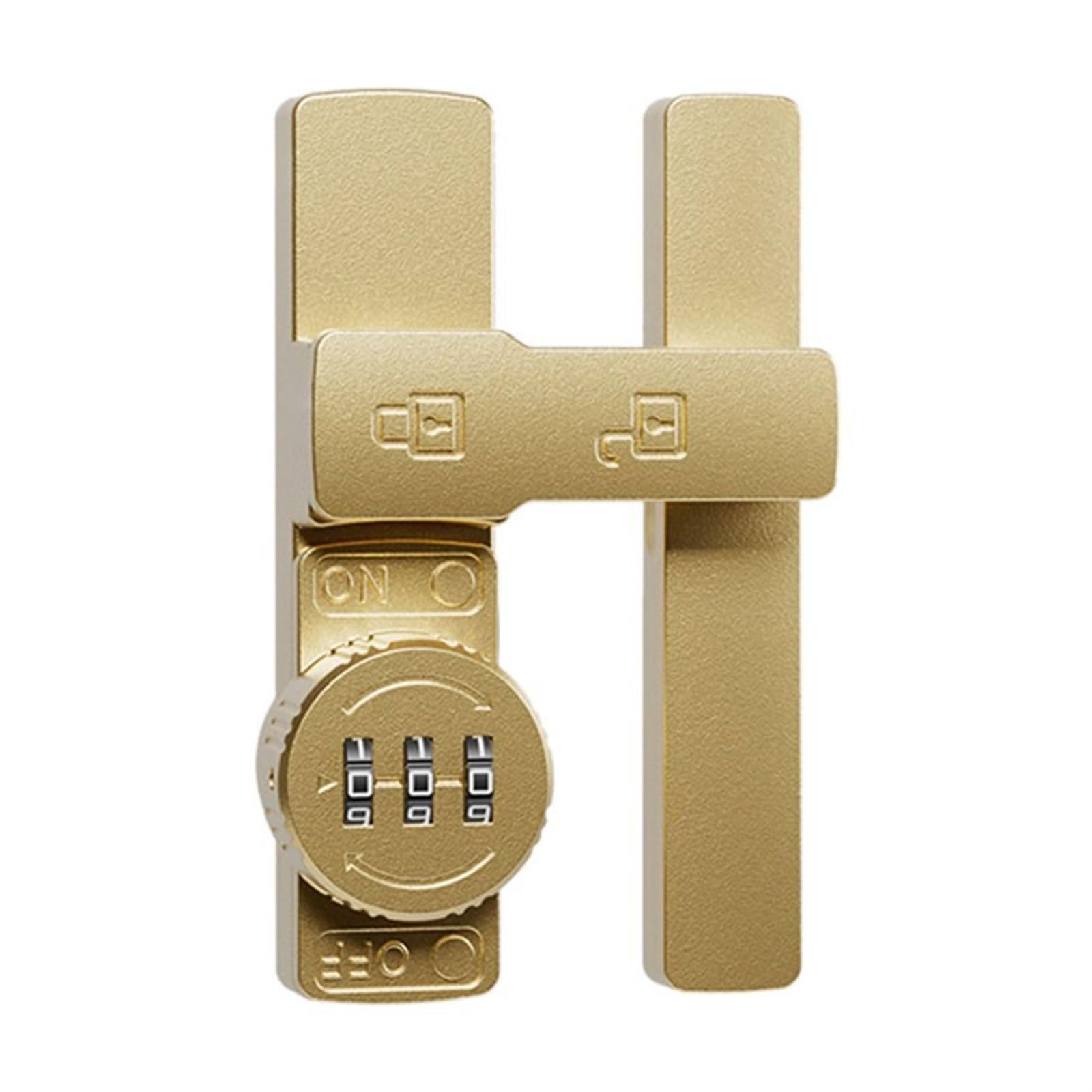 1 pestillo de Puerta corredera de 180 Grados, Cerradura con contraseña, pestillo de Puerta Interior, Cerradura de Puerta, Hebilla Luminosa.(Motor with Bracket)
