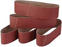 Vista 1 de Correas de lijado de 4 pulgadas x 36 pulgadas, granos 60/80/120/240/320, herramienta de lijadora de banda para carpintería, pulido de metal, paquete