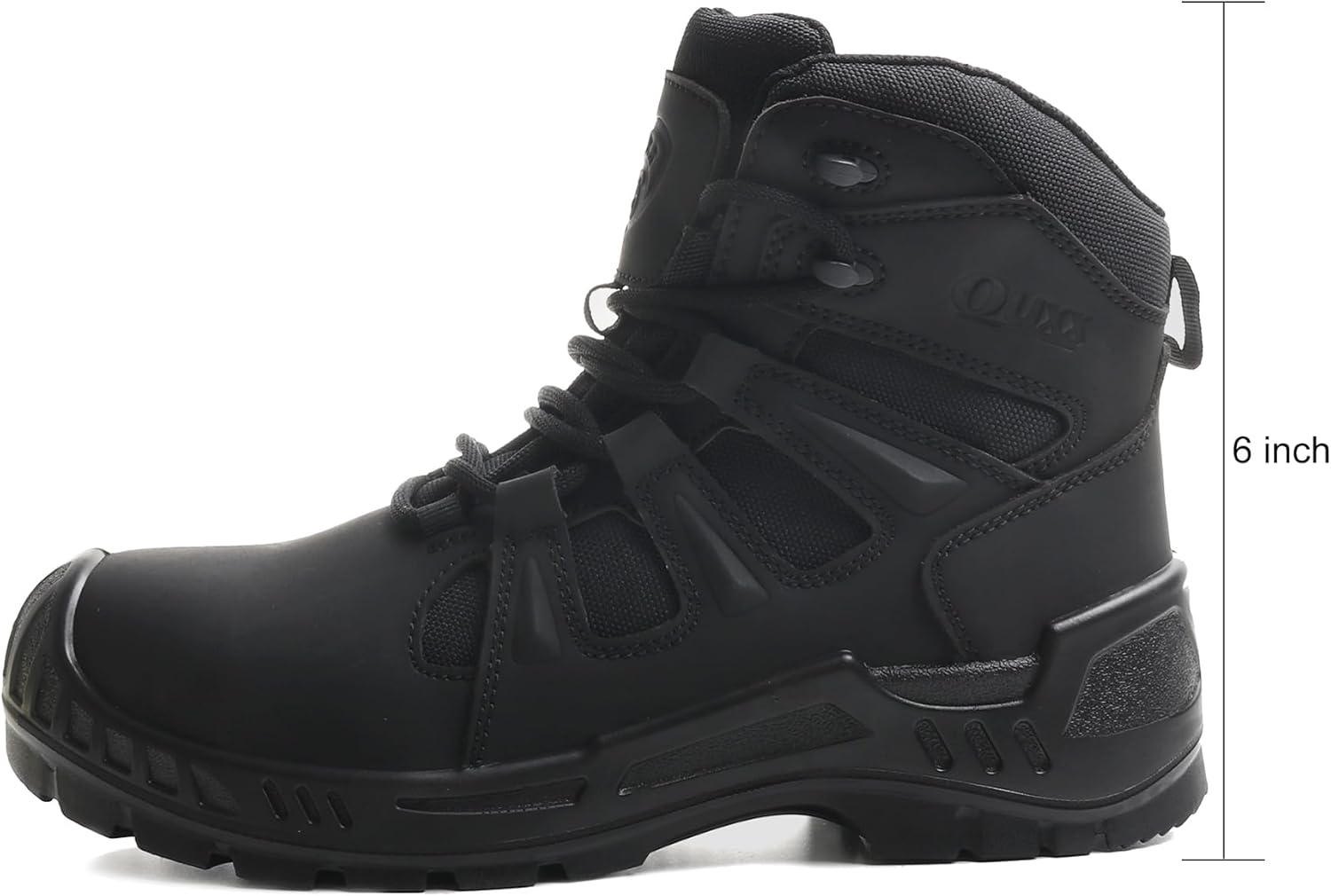 OUXX Men's Composite Toe Work Boots, ASTM F2413 Safety Shoes, Metal Free, Slip-Resistant Boot(OX4603) - Image 2