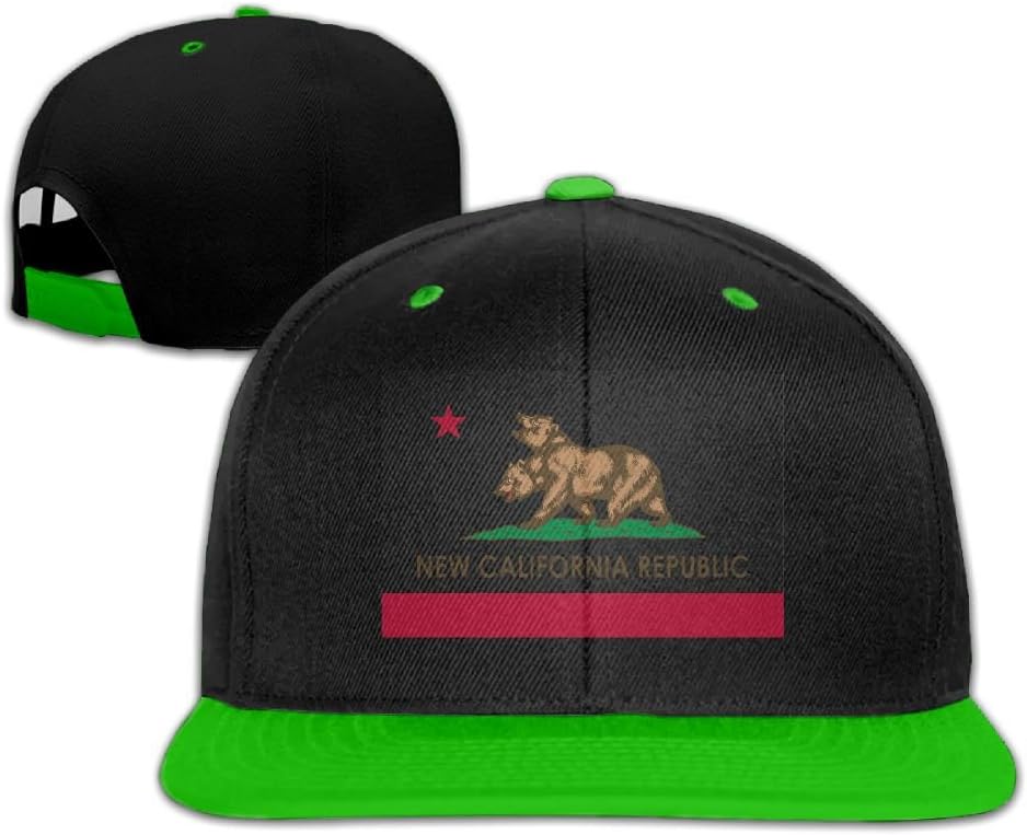 MCWO GRAY New California Republic Unisex Hat Mens Womens Baseball Hat Hip Hop Casquette Outdoor Sport Cap Snapback Hats KellyGreen