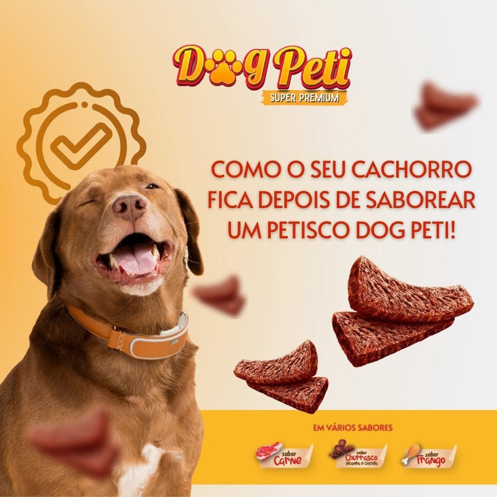 Petisco Carne Bifinho Dog Peti para Cães Super Premium 1kg (Carne)