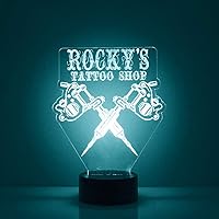 Vista 18 de Letrero de nombre LED personalizado para enfermera/RN con control remoto, letrero de nombre iluminado y luz de noche personalizada con nombre