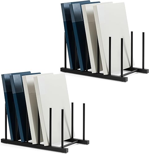 Miniatura 9 de HBlife Organizador de archivos de escritorio, clasificador de archivos vertical de 5 secciones, 1 paquete de soporte de archivo de bambú para el