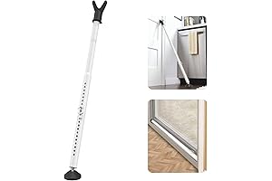 YeYeBest Sliding and Window Emergency Lock with Adjustable Door Bottom Security Bar...