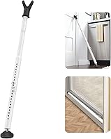 Vista 7 de YeYeBest Barra de seguridad para puerta corredera y cerradura de puerta/ventana, paquete de 2 barras de seguridad para el hogar, 28-45 pulgadas