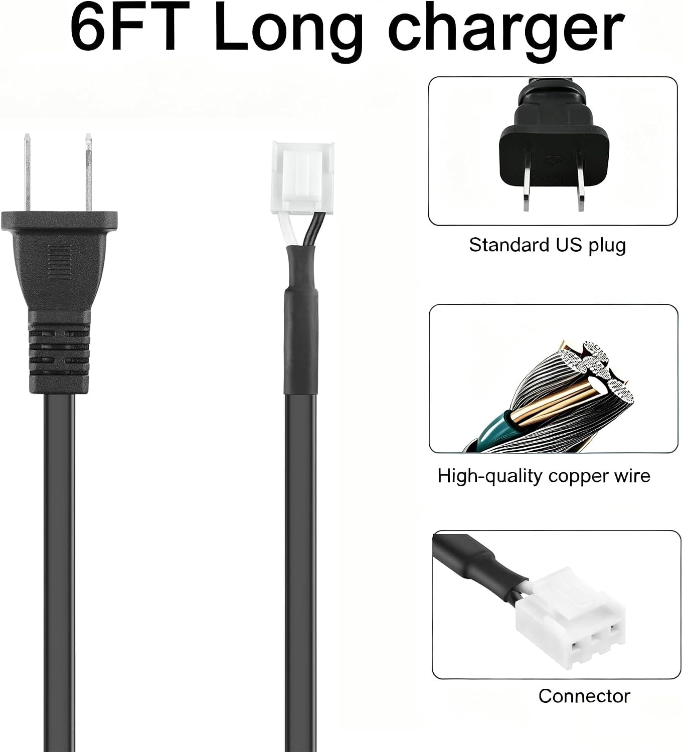 AC Internal Power Cord Cable Lead for Westinghouse DWM55F1 DWM50F3G1 DWM55F1G1 DWM55F1Y1 with Connection to Power Board