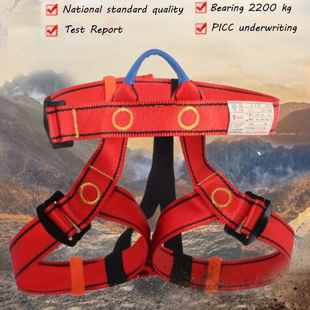 SwaYve Arnés de Seguridad, Arnés de Escalada, Cintura Protectora de Medio Cuerpo, Arnés de Seguridad, Protección Contra Caídas para Trabajar, Escalada en Techos/Orange