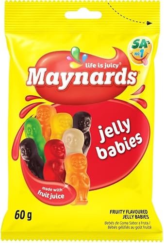 Beacon Maynards Enerjelly Mini Babies 60g: Soft, Fruity and Chewy Jelly Babies; Assorted Flavours; Made From Real Fruit Juice
