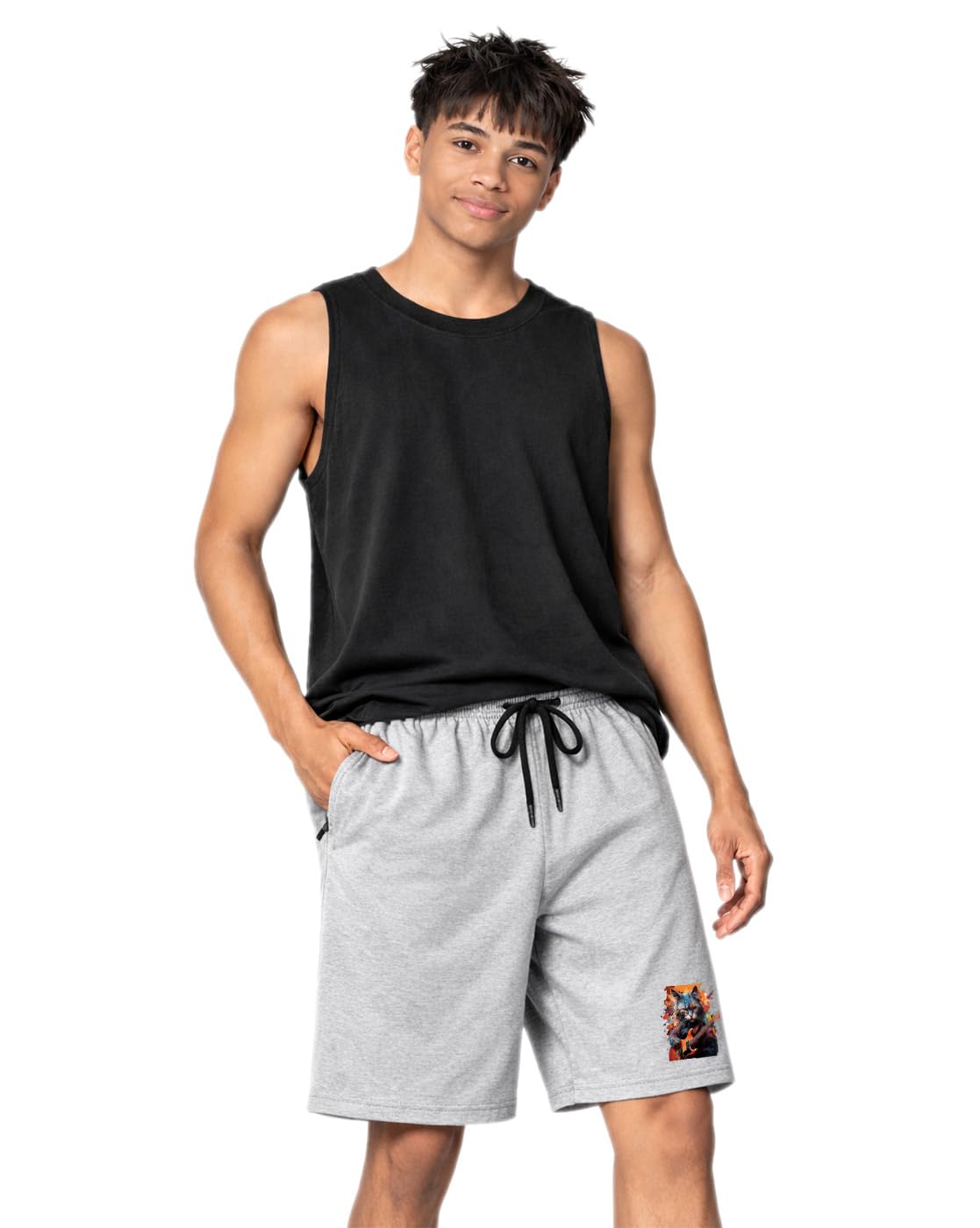 buy that trendz Mens Cotton Cat Plaing Violin Printed Regular Knee Length Shorts-picture-30
