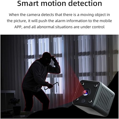 Miniatura 6 de Mini cámara IP Cámara para mascotas Cámara de puerta Monitoreo profesional Lente gran angular de 155  Visión nocturna Detección de movimiento