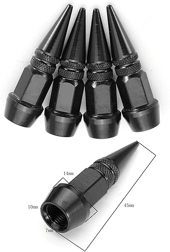 Miniatura 137 de Tapones para válvulas de neumáticos de automóvil, 4 unidades, cubiertas universales para vástagos, juego de tapas de válvula de neumático