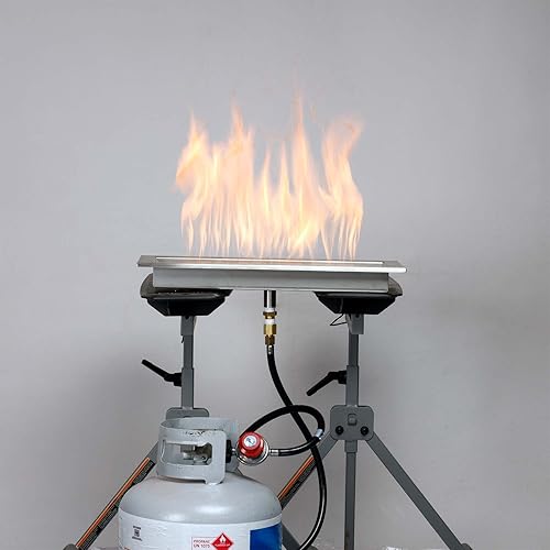 Miniatura 5 de Regulador ajustable de alta presión de propano celestial (0-20 PSI) para quemadores de fuego de gas, roscas NPT de 12 pulgada, certificado CSA,