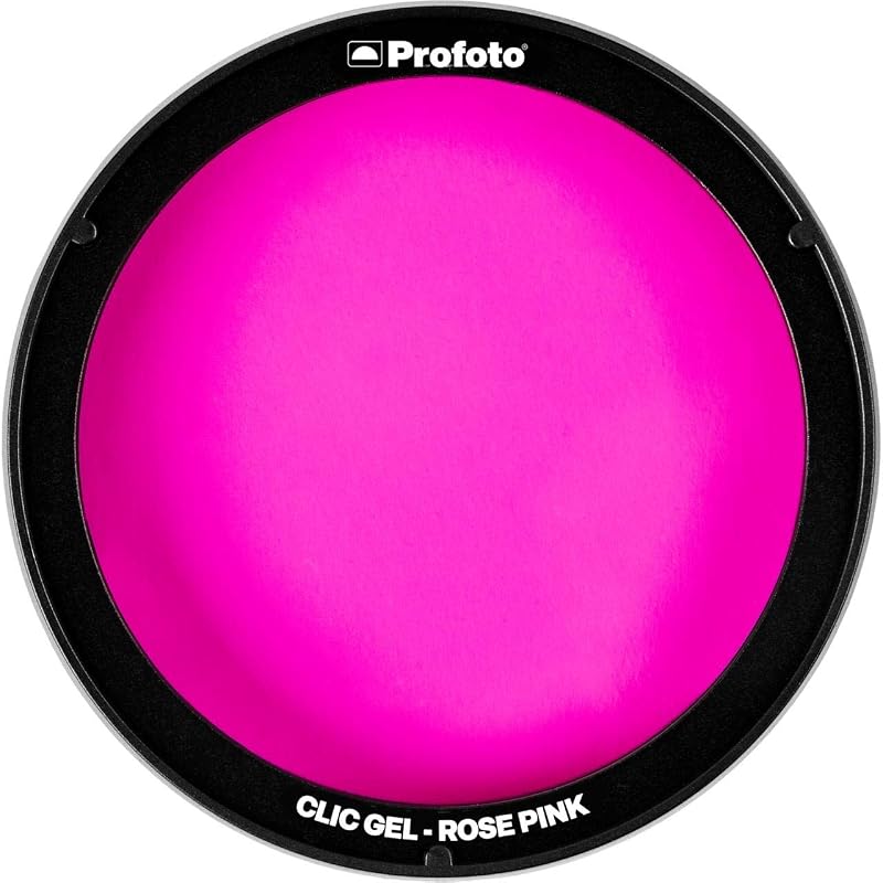 Profoto Clic Gel, Rose Pink | Magnetic Rose Pink gel with heat resistance and durable material for photography, studio shoots and light modification