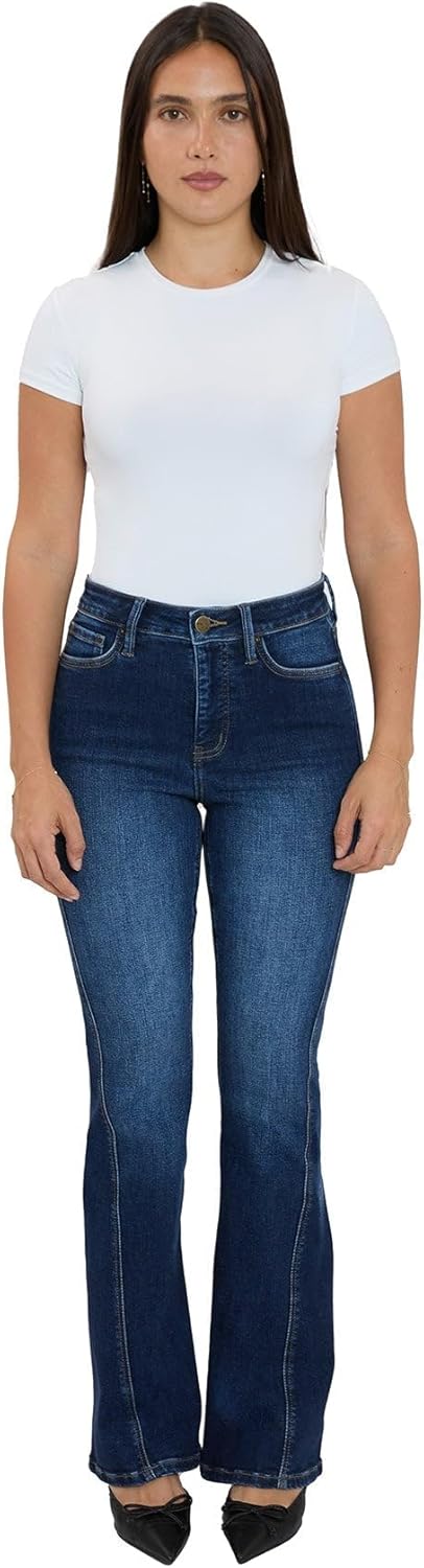 RFM Daisy High Rise Slim Angled Flare Jeans