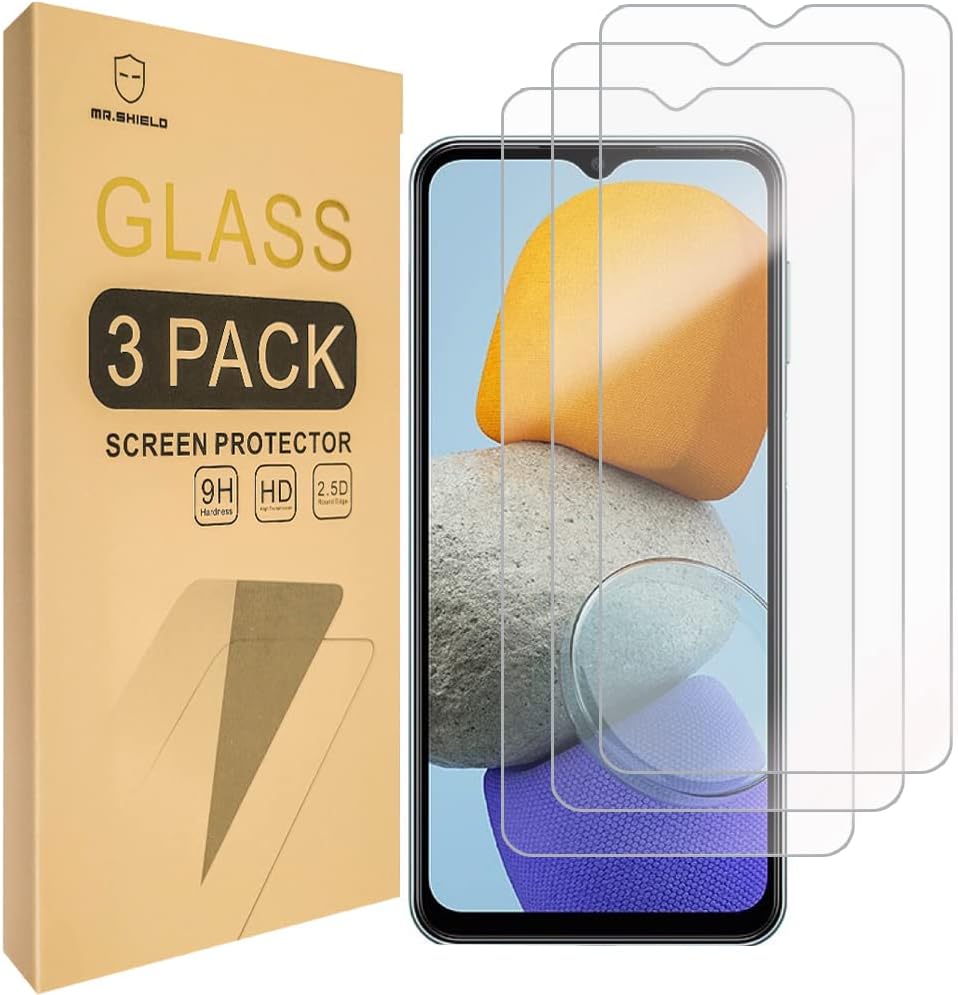 Mr.Shield [3-Pack] Designed For Samsung Galaxy A23 5G [Tempered Glass] [Japan Glass with 9H Hardness] Screen Protector with Lifetime Replacement